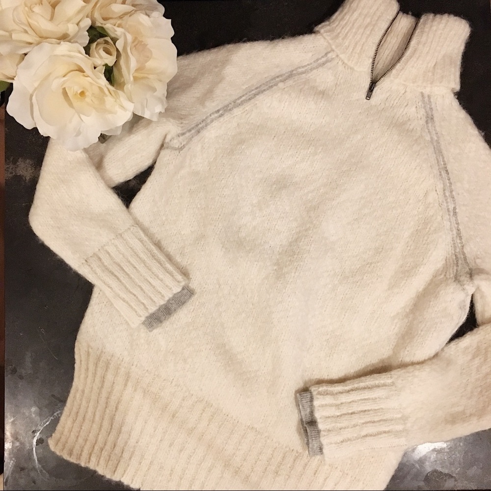 J. Crew Collection Zip Turtleneck.